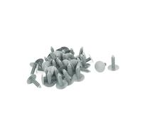 A ABSOPRO 50 Piezas Remache Gris De Plástico Para Panel De Puerta Grapas Coche Clips 7mm X 24mm X 30mm Reemplazo de artículo