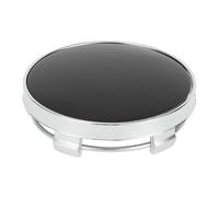 A ABSOPRO 60mm 2.36" Tapa De Centro De Cubo De Rueda De Coche Universal En Tonos Plateados Y Negros Para SUV Camión - Paquete De 1