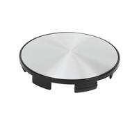 A ABSOPRO 68 mm 2.68" Tapa De Centro De Rueda De Coche Universal En Tonos Plateados Y Negros Para SUV Camión - Paquete De 1