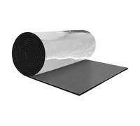 A ABSOPRO 6mm 0.6㎡ Material De Aislamiento Acústico Y Térmico Para Coche Mat De Amortiguador De Sonido De Aluminio Con Adhesivo Para Capó Tono Plateado 1 Piezas 6mm*100cm*60cm