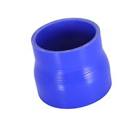 A ABSOPRO 76-89mm 3"-3.5" ID Recto Acoplador Silicona Manguera Coche Auto Azul