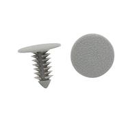 A ABSOPRO Adorno Clips 8mm Parachoques Delantero Puerta Remaches Sujetador Gris (Juego de 100)