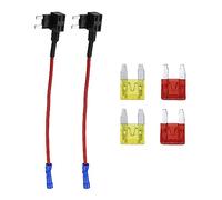 A ABSOPRO Agregue un Circuito Fusible Toque con 2 Unidad 10A 20A Cuchilla Tipo Fusible, 1 Establecer