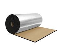 A ABSOPRO Aislamiento Acústico Térmico Para Coche Barco Cubierta De Motor Con Adhesivo Para Capó de Motor de Barco Paredes Tono Plateado 20mm*100cm*50cm