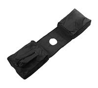 A ABSOPRO ATV Tanque Sillín Almacenamiento Bolsa con Cremallera Portavasos Soporte Impermeable Negro