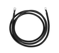 A ABSOPRO Cable De Batería Universal De 3/8" Lug 2 Awg Calibre 9Ft Cable De Inversor De Batería Cable De Batería De Cobre Estañado 1 Pc Negro Reemplazo artículo