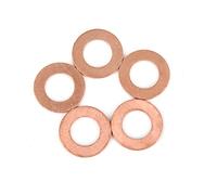 A ABSOPRO Cobre Arandela 12 x 22 x 1,5mm Plano Sellado Junta Anillo (Juego de 5)