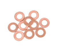 A ABSOPRO Cobre Arandela 12x22x1,5mm Plana Sellado Aplastamiento Junta Anillo (Juego de 10)