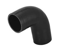 A ABSOPRO Coche 57mm 2.25" ID 90 Grados Acoplador Manguera Negro Silicona