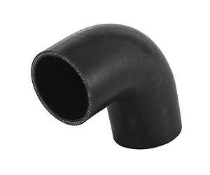 A ABSOPRO Coche 63mm 2.5" ID 90 Grados Acoplador Manguera Negro Silicona