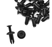 A ABSOPRO Coche Empujar Remache Sujetador Parachoques Clips Plástico Negro (Juego de 20)