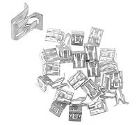 A ABSOPRO Coche Recorte Clips Interior Recorte para GM - 25 Uds Plata Tono