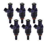 A ABSOPRO Combustible Inyector Boquilla Para Bmw 330I 01-05 6 Unidades | Negro, Metal/Plástico, 7.7X3.5X2.3Cm, No.1439800, Para Bmw X3 04-06, X5 01-06, 330Ci 01-06, 530I 01-05, Z4 03-05.