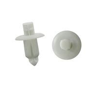 A ABSOPRO Empuje Pasador Remache 7mm Sujetador Parachoques Clip Plástico Gris (Juego de 30)
