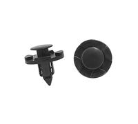 A ABSOPRO Empuje Remache 8mm Retenedor Sujetador Parachoques Clip Negro (Juego De 50) Clip para Bandeja de Maletero