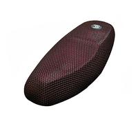 A ABSOPRO Funda De Asiento para Motocicleta Negro Malla 3D Transpirable 1pc | Rojo, XL, Longitud 70-78Cm, Ancho 40-45Cm, Para Ciclomotor, Impermeable, Antideslizante, Fácil Lavado