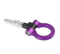A ABSOPRO Gancho De Remolque Delantero para Parachoques para BMW 325i 1Pc | Material: Aleación Aluminio, Color: Violeta/Plateado, Long. 190mm, Para BMW E82/E88 08-12, Para Mini Cooper R50-R59 02-13
