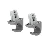 A ABSOPRO Gancho De Soporte de Clip De Visera de Coche Para Toyota 4Runner Corolla Matrix Rav4 Land Cruiser Venza Yaris, Plástico Gris (Juego de 2)
