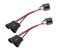 A ABSOPRO H4 a H9/H11 Doble Haz Faro Divisor Arnés Adaptador portalámparas (Juego de 2)