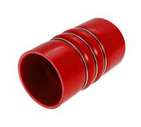 A ABSOPRO ID 89mm / 3.5" Acoplador Universal De Manguera De Joroba De Silicona Para Auto 4 Capas Tubo De Refrigerante Longitud 160mm / 6.3" Rojo