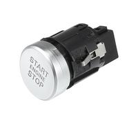 A ABSOPRO Interruptor De Arranque De Botón Pulsador No.4H1905217A Botón De Encendido Y Apagado Del Motor Para Audi A8 2014-2016 Tono Plateado Negro