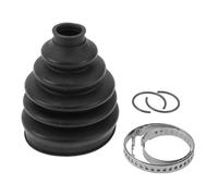 A ABSOPRO Kit De Bota De Junta Cv No.4E0498203 Con Abrazaderas Bota De Junta De Junta De Velocidad Constante Para Volkswagen Phaeton 2004-2006 Goma Negra Fuerte Duradera