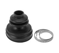 A ABSOPRO Kit De Bota De Junta De Cv No.4B0498201 Con Abrazaderas Bota De Junta De Junta De Velocidad Constante Para Audi A4 1997-2002 Para Audi A6 1998-2004 Goma Negra Fuerte Duradera