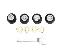 A ABSOPRO Kit De Sistema De Monitoreo De Presión De Neumáticos Tpms Para Android/Ios Navegación 433Mhz Controlado Por App Con 5 Modos De Alarma
