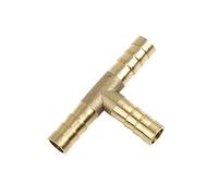 A ABSOPRO Latón Manguera Lengüeta Montaje Universal 8mm 3 Vías T Junta Adaptador