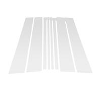A ABSOPRO Moldura De Ventana De Pilar De Puerta Delantera Trasera Izquierda Derecha para Lexus LX 570/LX 600 23 Pegatina Anti Rayones Pilares Cubierta Exterior Tono Plateado 8 Piezas