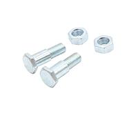 A ABSOPRO Moto Patada Soporte Hexagonal Cabeza Tornillo Perno con Tuerca M10x1.25 (Juego de 2)