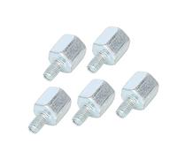 A ABSOPRO Motocicleta Retrovisor Espejos Adaptador 10mm a 6mm Tornillos Juego de 5