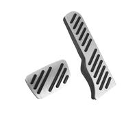 A ABSOPRO Pedales De Freno Y Acelerador Para Chevrolet Camaro 16-23 1 Set | Color Negro Y Plateado, Material Metal Y Caucho, Tamaño Acelerador 22.5X7.3Cm Y Freno 11.1X6.3Cm, Antideslizante