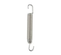 A ABSOPRO Resorte De Escape Plateado 1Pc Universal Acero Inox 304
