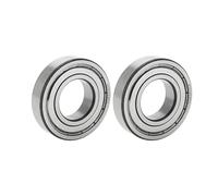 A ABSOPRO Rodamientos Rígidos de Bolas 6207ZZ P5 35x72x17mm con doble sello metálico lubricado tono plateado para rueda de scooter y patineta - 2 Piezas