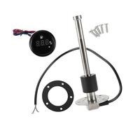 A ABSOPRO Sensor de Nivel de Combustible con Medidor de Combustible para Barco Unidad de Combustible Marina 175mm Longitud Metal Tono Plateado 1 Set 0-190 Ohm Reemplazo de artículo
