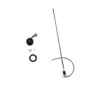 A ABSOPRO Sensor de Nivel de Combustible con Medidor de Combustible para Barco Unidad de Combustible Marina 787mm Metal Plateado Negro 1 Set 0-190 Ohm Reemplazo de artículo