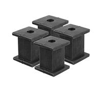 A ABSOPRO Soporte de Escape de Goma Auto 1 Agujero 10mm ID Silenciador Escape Colgador Buje Montaje Soporte 4uds