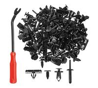 A ABSOPRO Sujetador Clip Kit Parachoques Puerta Panel Clips para Jeep - 121uds Negro