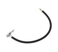 A ABSOPRO Tubo De Extensión Para Inflador De Neumáticos Duradero 45Cm M8X0.8 15.5mm Od Adaptador De Manguera De Extensión De Bomba De Aire Válvula De Neumático Nylon Negro 1Pc