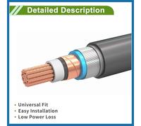 A ABSOPRO Universal 3/8" Terminal De 2 Awg Calibre 10Ft Cable De Inversor De Batería Cable De Batería De Cobre Estañado 1 Pc Negro Reemplazo artículo