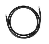 A ABSOPRO Universal 3/8" Terminal De 2 Awg Calibre 6.5Ft Cable De Inversor De Batería Cable De Batería De Cobre Estañado 1 Pc Negro Reemplazo artículo
