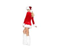 (A)Adult Womens Sexy Miss Santa Costume Mrs Claus Christmas Fancy Dress Xmas Performance Cosplay Outfits