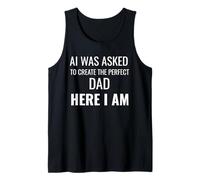 A AI se le pidió Que creara el papá aquí Soy Divertido Camiseta sin Mangas
