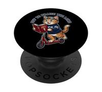 A alabar al Señor, Divertido Gato Cristiano, Scooter, fe PopSockets PopGrip Adhesivo