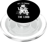 A alabar al Señor, Divertido Humor de Gatos con fe Cristiana PopSockets PopGrip para MagSafe