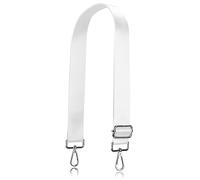 A ALLZEDREAM Correa de repuesto para bolso bandolera, correa ancha ajustable, Blanco, Plateado, medium, moderno