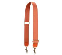 A ALLZEDREAM - Correa gruesa de repuesto para bolso cruzado, Punta de cuero naranja claro, Wide:1.5 inch