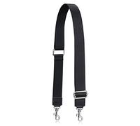 A ALLZEDREAM - Correa gruesa para bolso de mano, ajustable, de repuesto, color negro, punta de cuero (AMTS-3L)