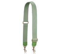 A ALLZEDREAM - Correa gruesa para bolso de mano, ajustable, de repuesto, color verde claro, punta de cuero